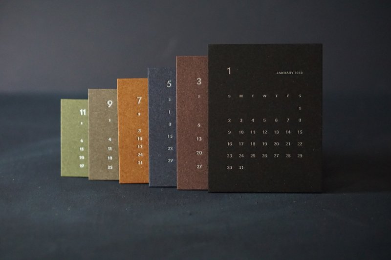 Self-Assembly Letterpress Calendar 2026 - 其他 - 紙 多色