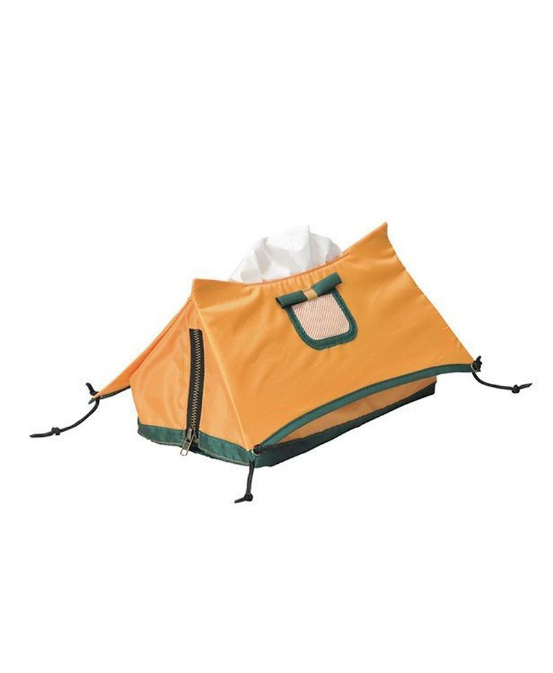 Japan Magnets super cute outdoor camping tent shape tissue paper box cover (orange) - Other - Plastic Orange