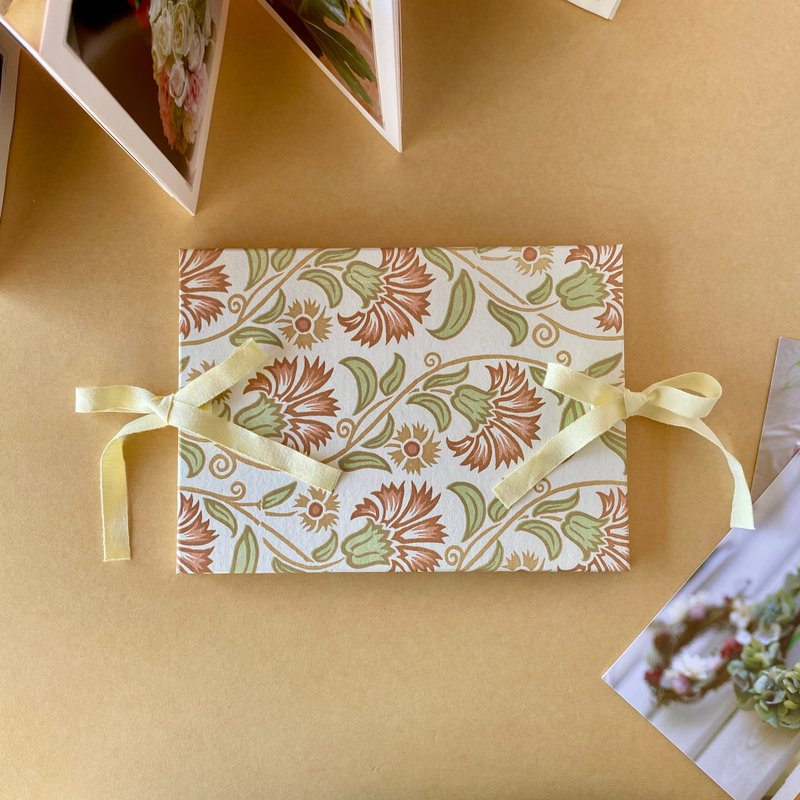 アコーディオンアルバム　イタリア紙 - 相簿/相本 - 紙 橘色