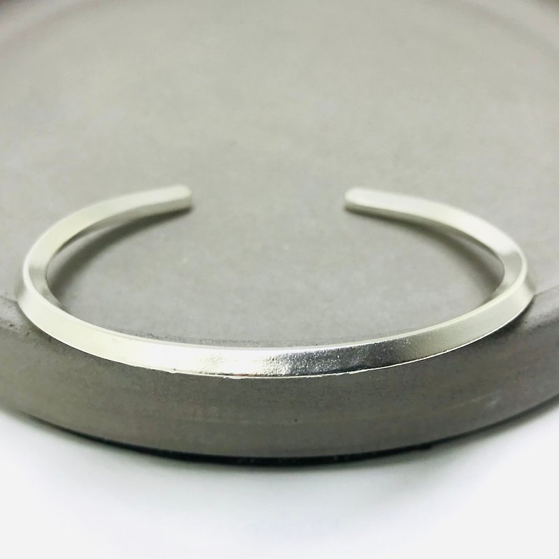 Square bracelet [ABS03006] Sterling silver bracelet. Handmade. Lettering. Boys bracelet. Girls bracelet - Bracelets - Sterling Silver Silver