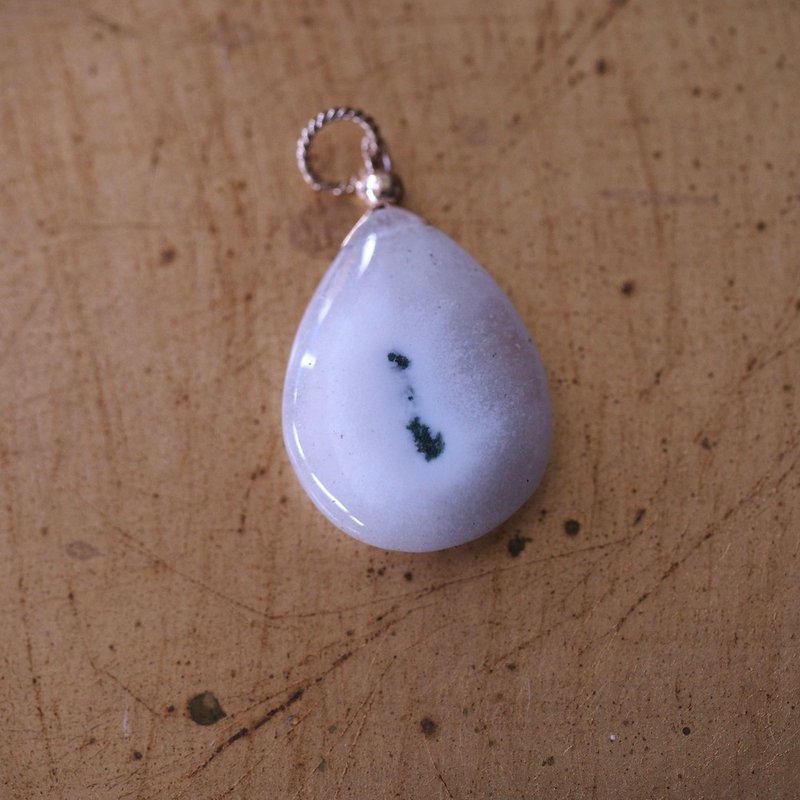 14K GF 太陽石英 白水晶 墜子 Solar Quartz Pendant - 項鍊 - 水晶 白色