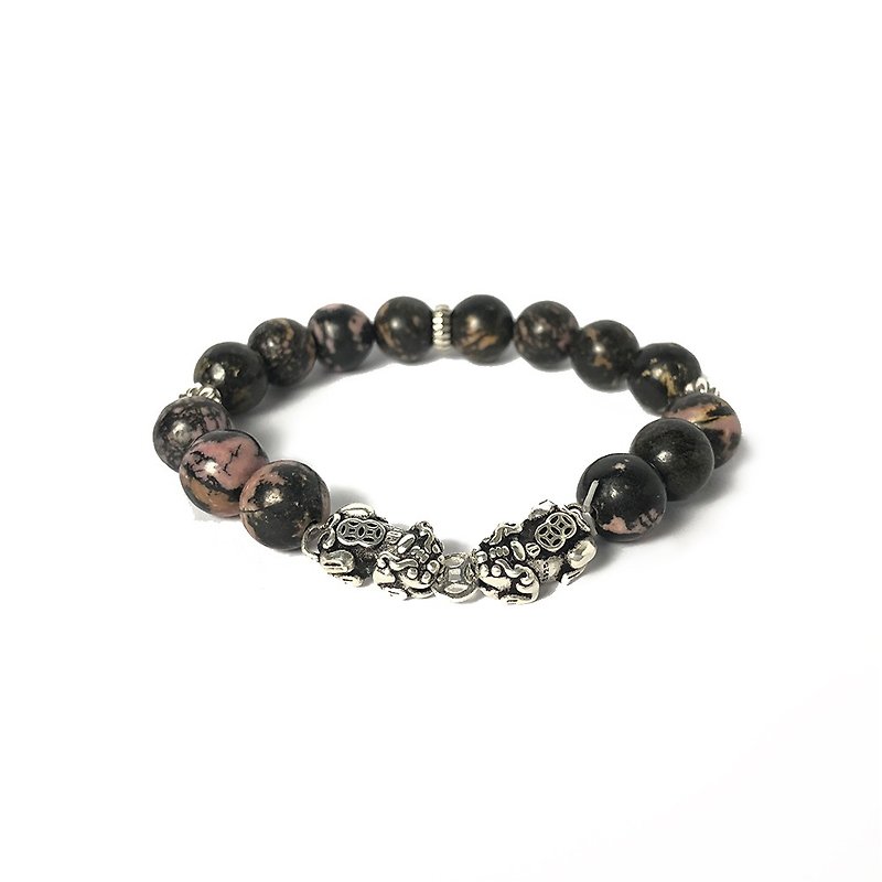 Rosy Pi Xiu beaded bracelet(Enrich version) - Bracelets - Stone 