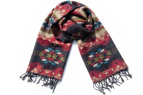 omhandmade 民族風披巾 boho針織圍巾 民族圖騰圍巾 針織披巾 蓋毯-波西米亞