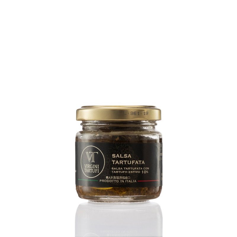 【Virgini Tartufi】VT夏季黑松露醬10% 80g - 醬料/調味料 - 玻璃 
