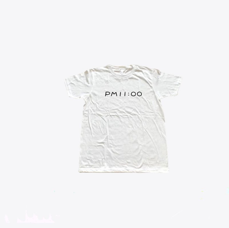 PM11:00 t-shirt - Unisex Hoodies & T-Shirts - Cotton & Hemp White