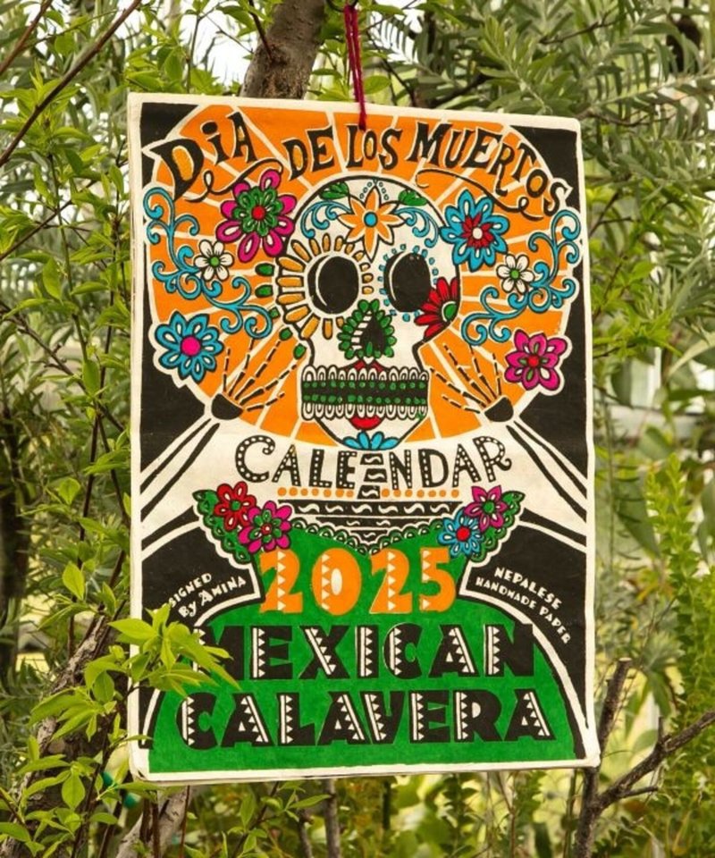 [Popular Pre-order] 2025 Calendar Mexican Day of the Dead Calavera Carnival Calendar NSSP4303 - ปฏิทิน - กระดาษ 