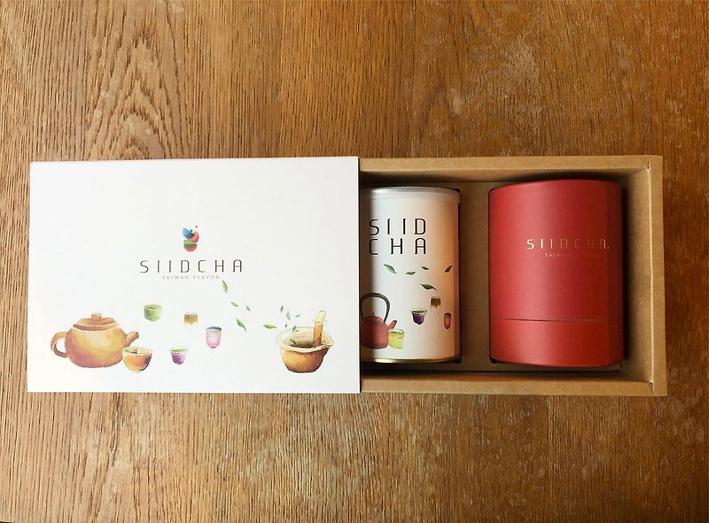 SIID CHA Gift Set (High Mountain Oolong Tea X Refreshments) - ชา - วัสดุอื่นๆ หลากหลายสี