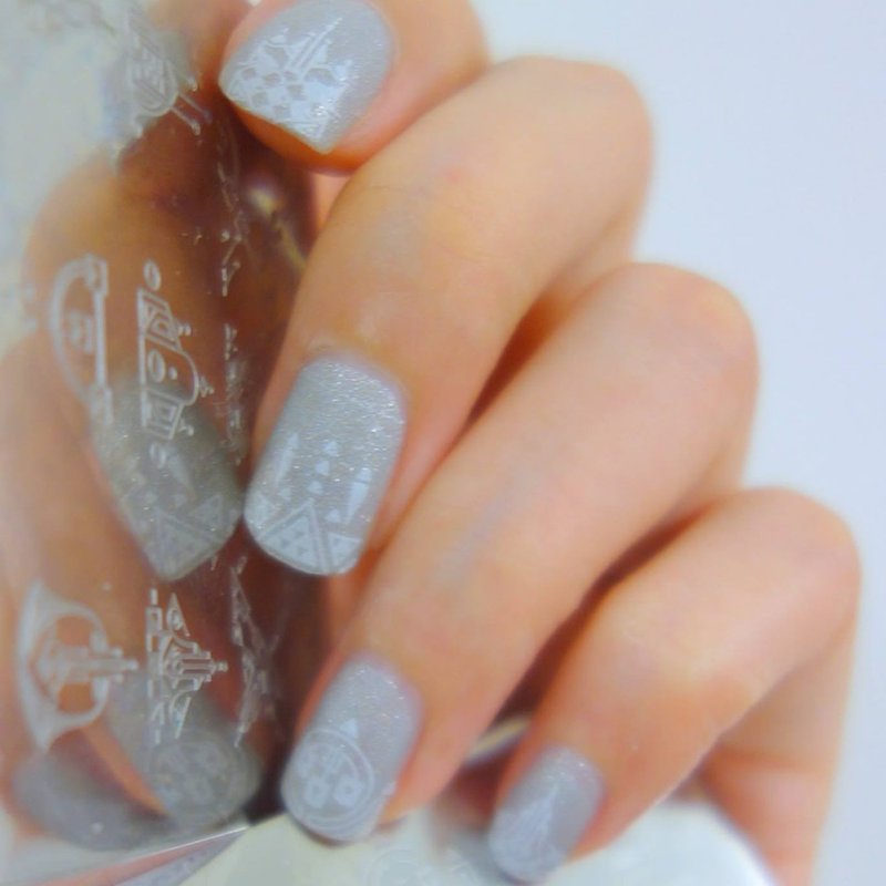 BEnailsネイルアートトランスファー鋼板神話-コード（スモールスクエアエディション）FS08ネイルアート印刷DIYツール - マニキュア・ネイル - ステンレススチール シルバー