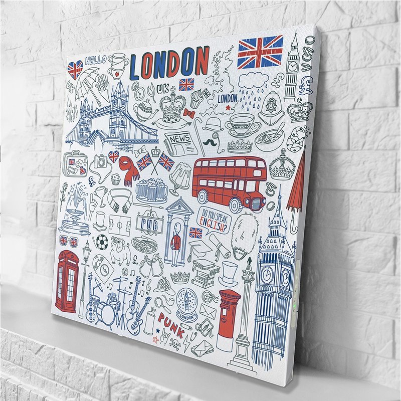 【日本 VisualSonic】藍牙畫布音箱- London - 藍牙喇叭/音響 - 木頭 多色