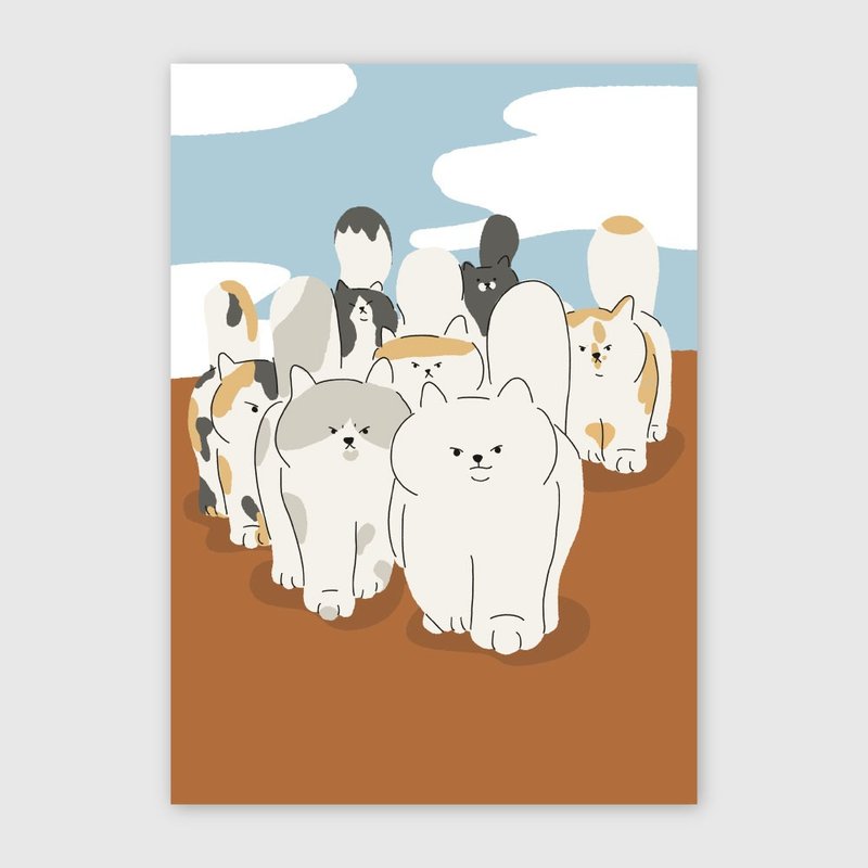 big big cat illust poster - bigbigcat and Friends - Posters - Paper Green