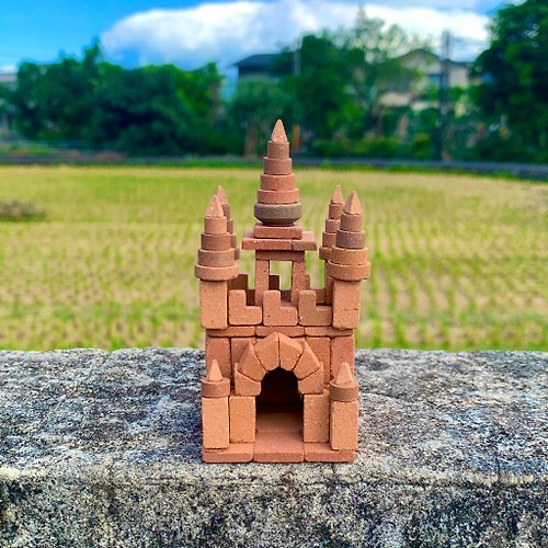小磚疊疊樂 【DIY材料組合包】城堡/小磚塊模型/迷你紅磚/台灣傳統築