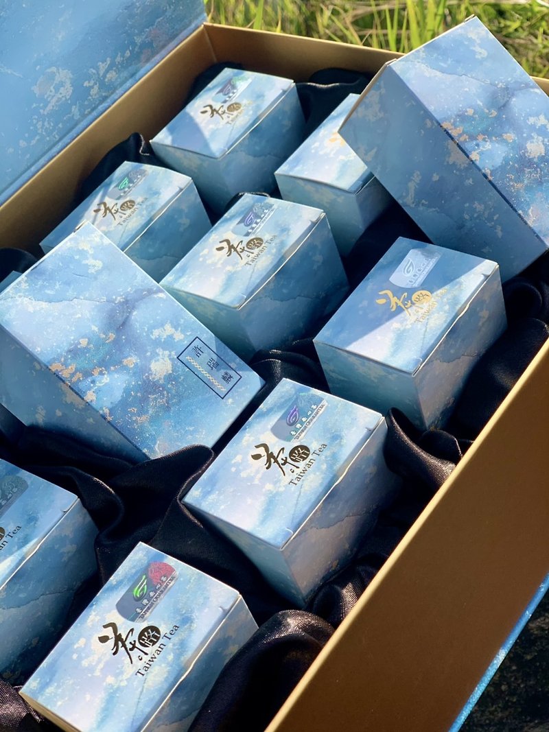 【Pinkoi 輕飲食指南】遲來春茶禮盒 - 茶葉/漢方茶/水果茶 - 其他材質 藍色