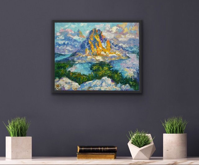 バンフ 絵画 国立公園 アートワーク カナダ 風景 印象派 アート