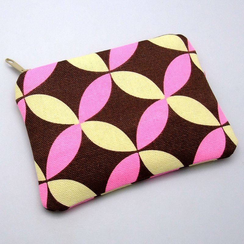 Zipper pouch / coin purse (padded) (ZS-91) - กระเป๋าใส่เหรียญ - ผ้าฝ้าย/ผ้าลินิน หลากหลายสี