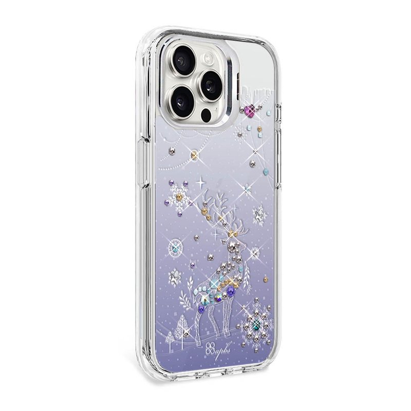 iPhone 全系列 防震雙料隱形立架水晶彩鑽手機殼-魔法麋鹿 - 手機殼/手機套 - 其他材質 多色