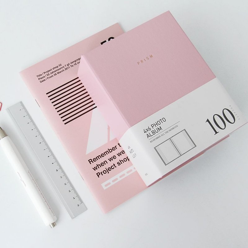 indigo-Prism4X6 Black Phase (100 sheets) - Whitefly, IDG74105 - Photo Albums & Books - Plastic Pink