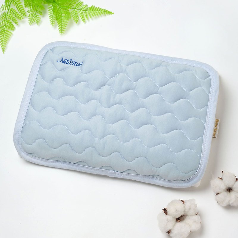 Super Cool Air Permeable Sound Sleep Pillow Towel/ Pillow Pad - ผ้าปูที่นอน - วัสดุอื่นๆ สีน้ำเงิน