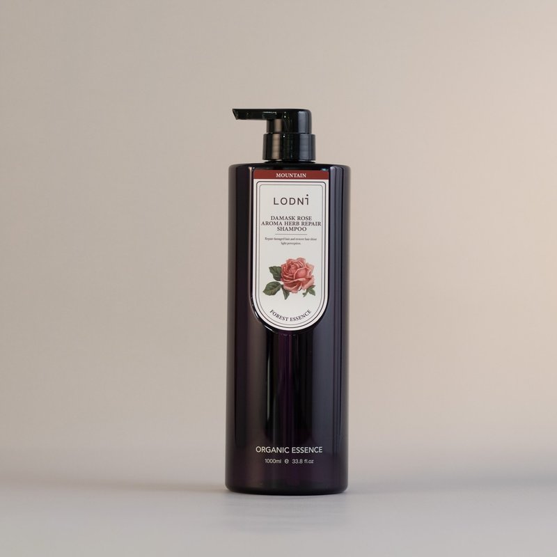 LODNI Rose of Damascus Repair Shampoo 1000ml (for dry, permed, and damaged hair) - แชมพู - พืช/ดอกไม้ สึชมพู