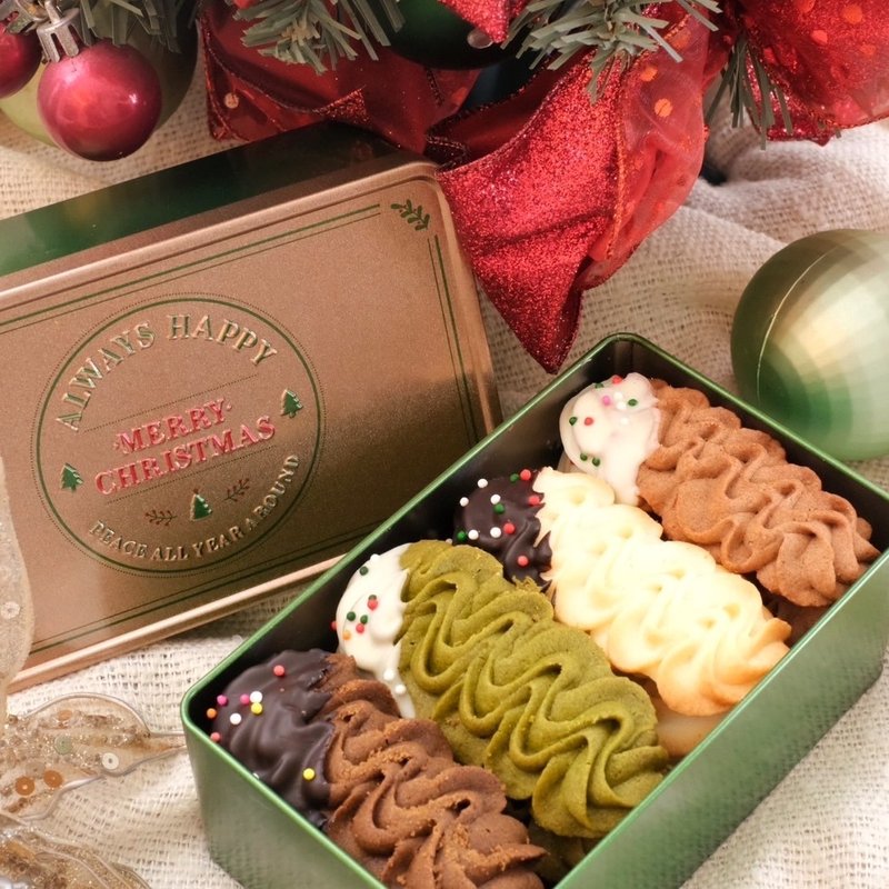 [Christmas Limited] Christmas Merry Cookie Tin Box - คุกกี้ - อาหารสด 