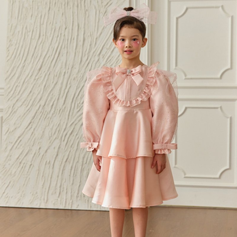 Candy Jewel 洋裝 - Sunkiss 米色 - 男/女童禮服 - 其他材質 