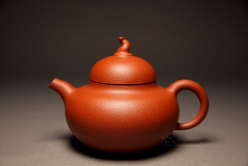【葫蘆】炎黃大地藝術 龍山堂 傳統手工 石紅朱泥 180cc - 茶壺/茶杯/茶具 - 陶 紅色