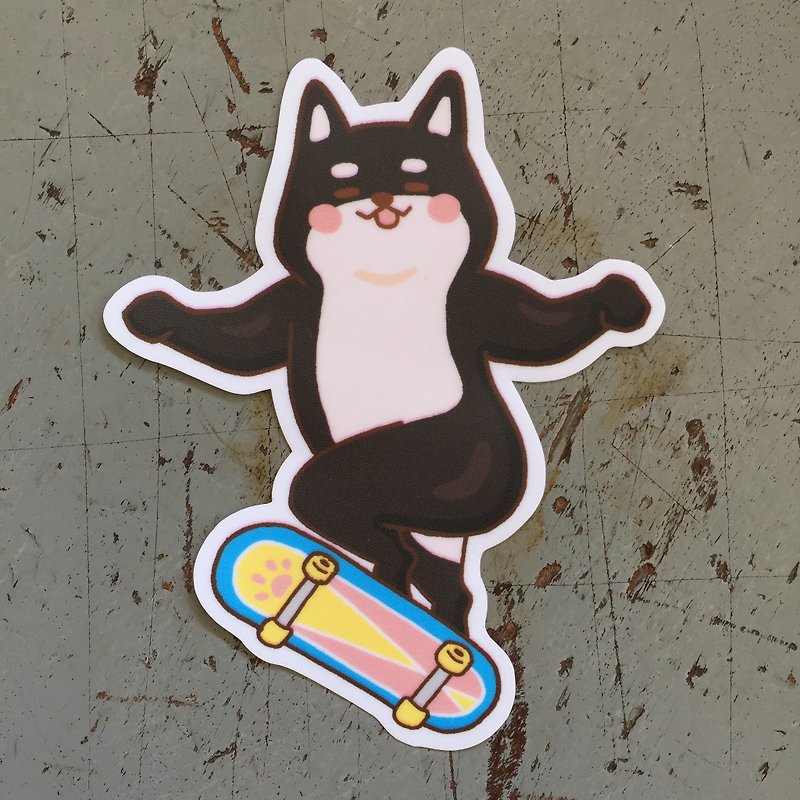 Black Chai Skateboard Waterproof Sticker SS0117 - Stickers - Waterproof Material 