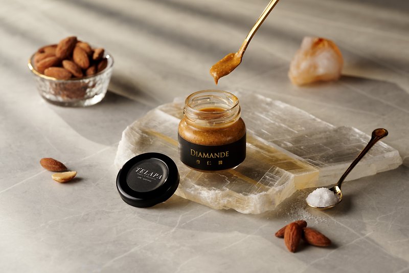 [Mid-Autumn Festival Gift Box] Almond Spread 45ml/2pcs - Jams & Spreads - Glass Gold
