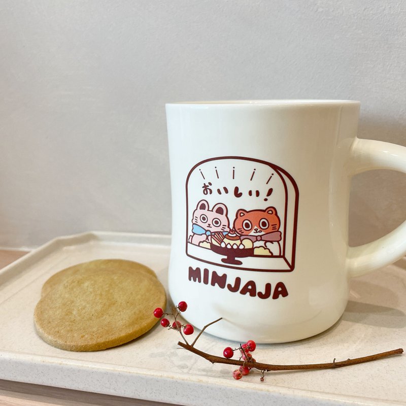復古奶油陶瓷杯・窗邊的喫茶 - 咖啡杯/馬克杯 - 瓷 