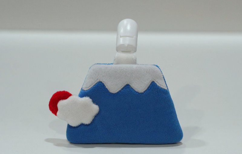 Bucute富士山護身符.御守套.平安符袋/寶寶專用/手工製作/彌月 - 彌月禮盒 - 聚酯纖維 藍色