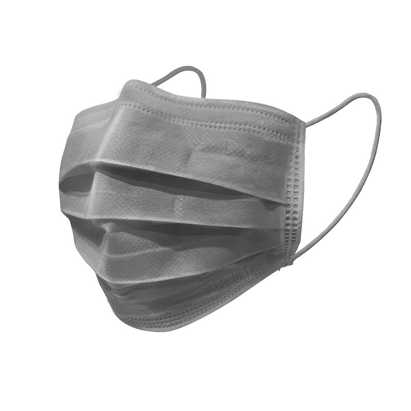 Adult medical mask full version Morandi 30pcs/box gray - Face Masks - Other Materials Gray