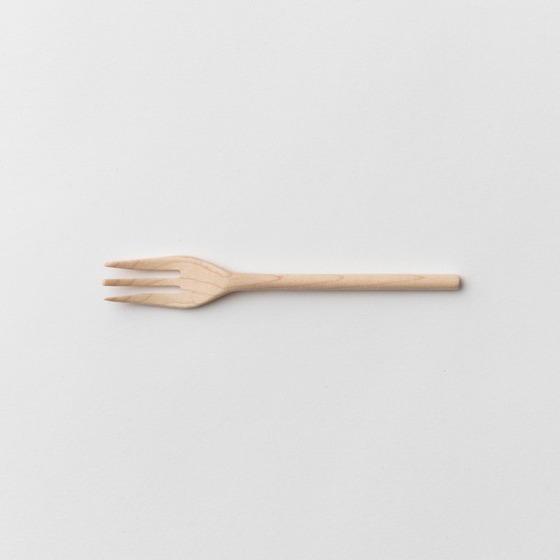 Taffeta Maple Snack Fork - Cutlery & Flatware - Wood Khaki