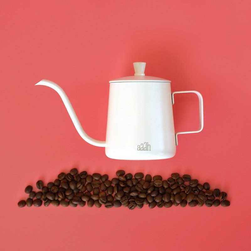 【aaah咖啡】不鏽鋼手沖壺 - 咖啡壺/咖啡周邊 - 不鏽鋼 白色