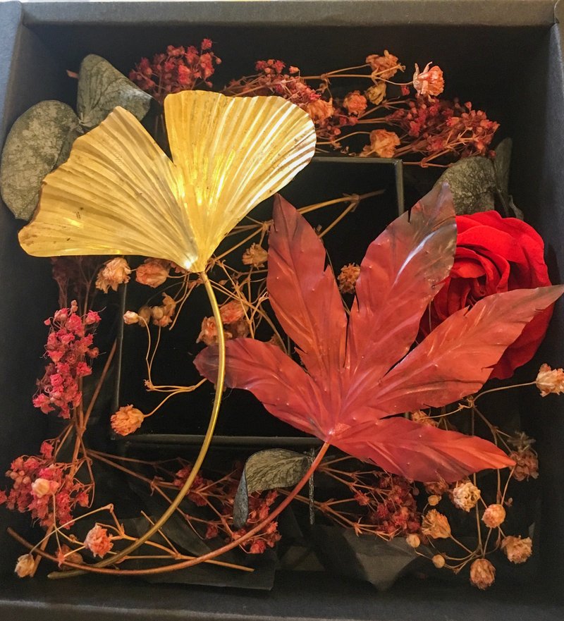 敲敲金工_季節的禮物_永恆金屬植物書籤_銀杏(2人成班) - 金工/飾品 - 其他金屬 