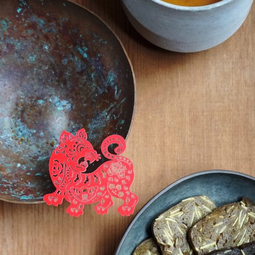 mark taiwan 文創紀念品 麥麥大節慶-福虎生豐 紙雕書籤 | 文化節慶 開運祈福 文具送禮