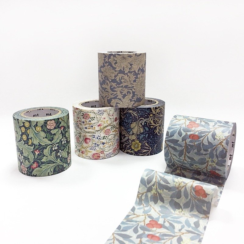 mt Masking Tape．William Morris【5-roll Set (MTWILL06-10)】 25% OFF - Washi Tape - Paper Multicolor
