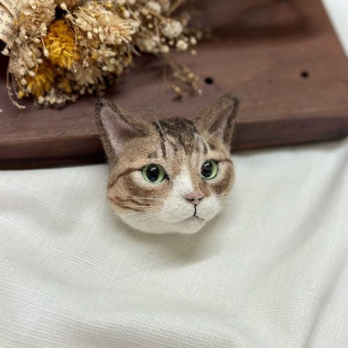 羊毛フェルト。猫。シマエナガ。オーダーNo.23｜羊毛フェルト