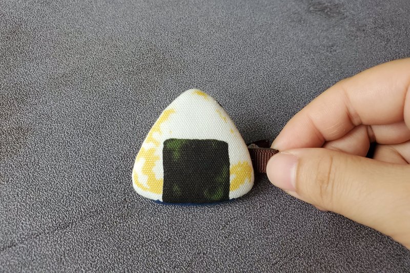 Thickened hairpin rice ball strawberry triangle hairpin duckbill clip children's hairpin cloth hairpin hair accessories hair - เครื่องประดับผม - โลหะ 