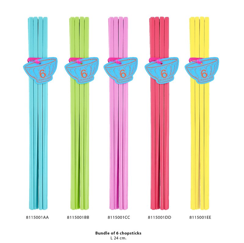 GINGER │ Danish Thai Design - Macaron Series - Single Chopsticks - Chopsticks - Other Materials Multicolor