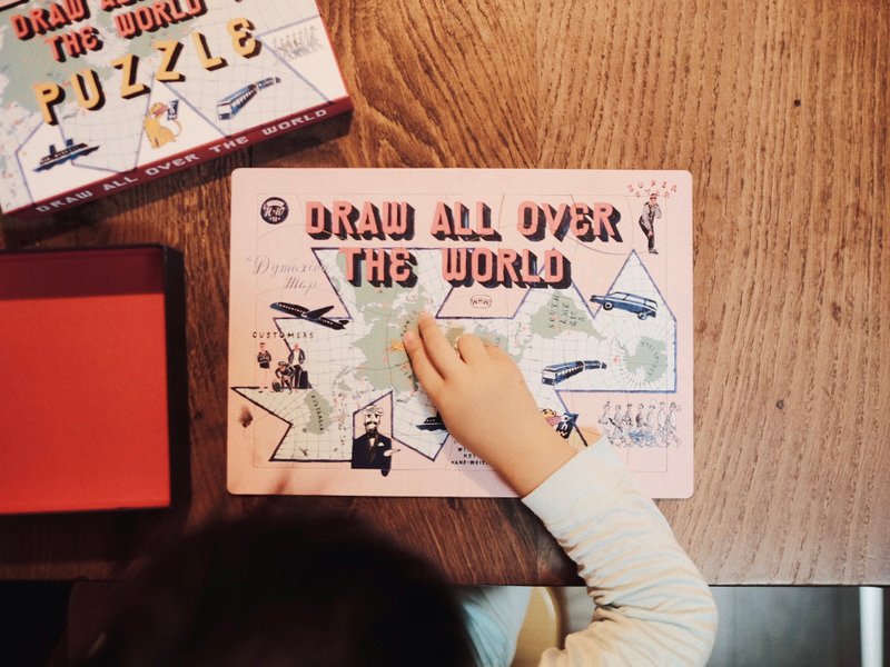 ジグソーパズル　DRAW ALL OVER THE WORLD - 寶寶/兒童玩具/玩偶 - 紙 多色