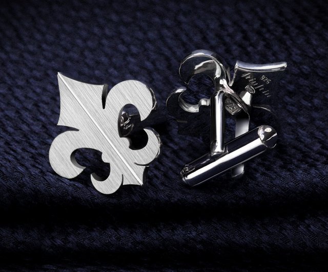 Custom deals silver cufflinks