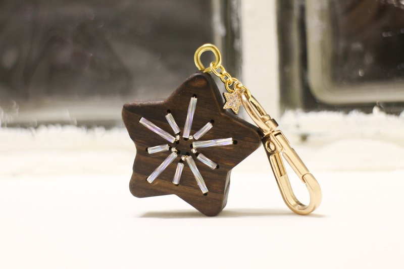 Brilliant Jupiter∣Original design [Pendant] - Keychains - Wood Brown