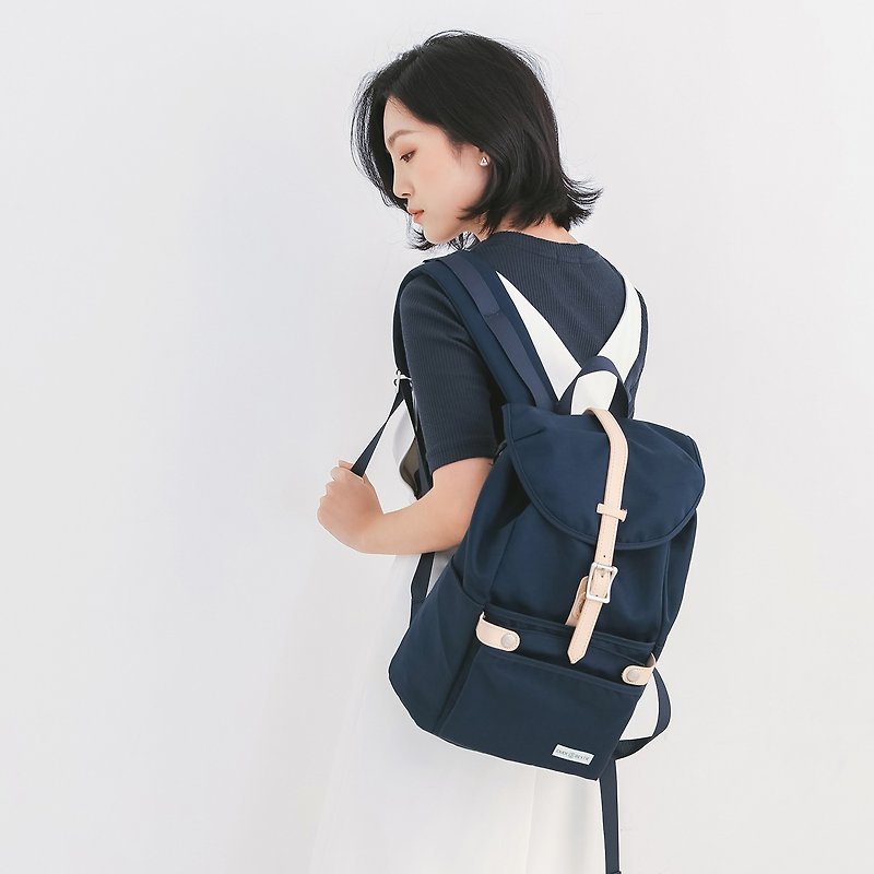 150 Color Matching Backpacks and Small Travel Bags Havana - Dark Blue DUDEBESTIE - Backpacks - Waterproof Material Blue