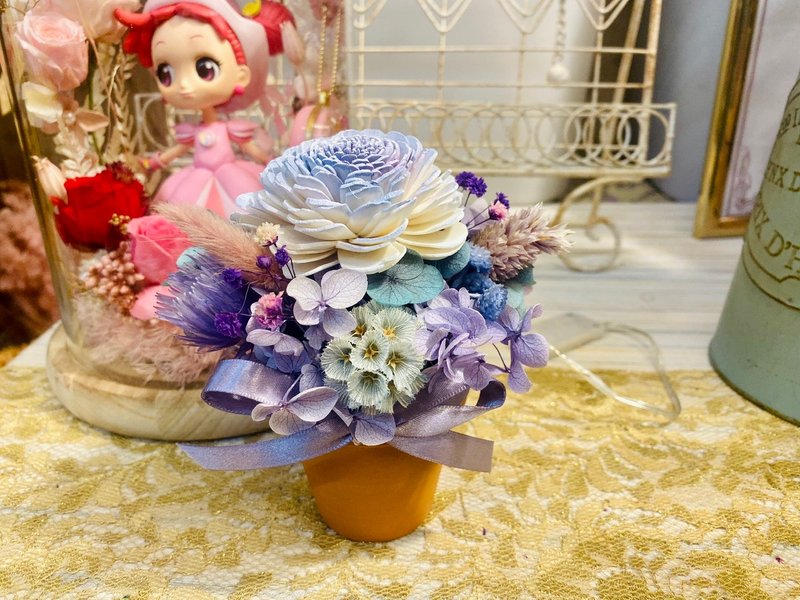 永生小盆花 - 擺飾/家飾品 - 其他材質 多色