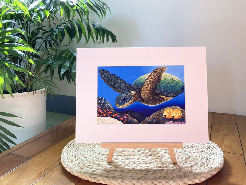 We All Come From The Ocean  l Fine Art Prints l Giclée Prints in a white mount - โปสเตอร์ - กระดาษ หลากหลายสี