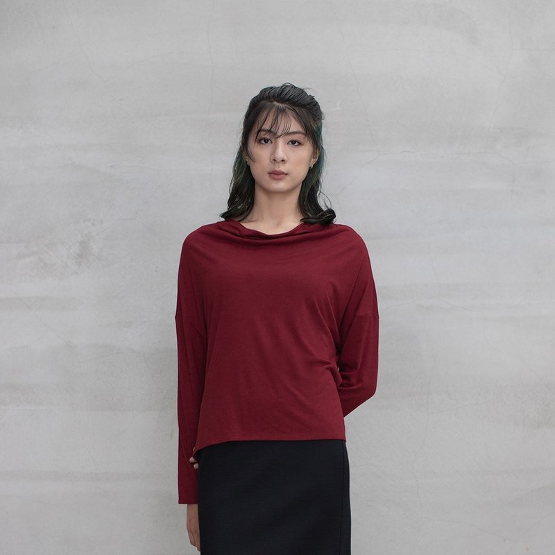 Fair Lady Cowl Neck Top - เสื้อผู้หญิง - วัสดุอื่นๆ หลากหลายสี