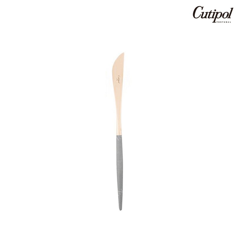 葡萄牙Cutipol GOA灰玫瑰金22cm主餐刀 - 刀叉/湯匙/餐具組 - 不鏽鋼 灰色