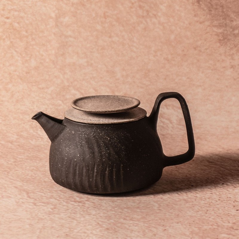 無我系列 - 暮光茶器400ml - 茶壺/茶杯/茶具 - 陶 咖啡色