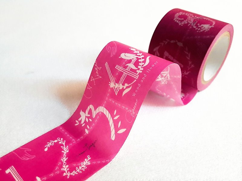 [Hoppy] Mini Box-Number4 digital pink paper tape / GTIN: 4713077970751 - Washi Tape - Paper 