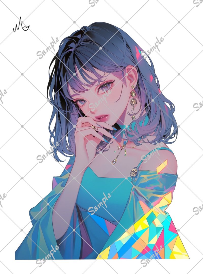 オリジナル人物ステッカー - 貼紙 - 紙 