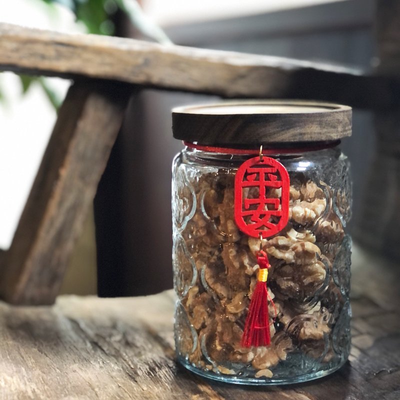 海棠花【堅果禮盒】新年禮盒 復古年味 伴手禮 玻璃瓶 2024過年 - 堅果 - 新鮮食材 